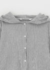 [MADE] Kisen Check Summer Crop Hooded Shirt