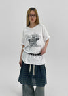 Showcom Loose Fit Printed Short Sleeve Tee