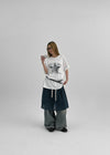 Showcom Loose Fit Printed Short Sleeve Tee