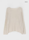 Defab Boat Neck Linen Summer Knit