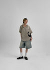 Meltu Washed Bermuda Denim Pants
