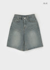 Meltu Washed Bermuda Denim Pants