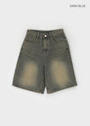 Meltu Washed Bermuda Denim Pants
