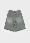 Meltu Washed Bermuda Denim Pants