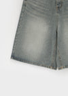 Meltu Washed Bermuda Denim Pants