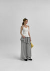 Trokin Dot Frill Halter Sleeveless Top