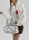 Camille Studded Leather Shoulder Bag