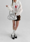 Camille Studded Leather Shoulder Bag