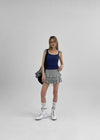 Jardin Square Neck Ribbed Sleeveless Top (Built-in Bra)