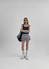 Jardin Square Neck Ribbed Sleeveless Top (Built-in Bra)