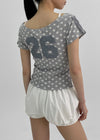 [MADE] Spitty Dot Print Short Sleeve T-shirt
