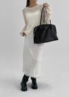 Frankel Square Leather Large Shoulder Bag