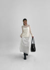 Sucre Chiffon Back Banding Long Skirt