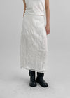 Sucre Chiffon Back Banding Long Skirt