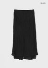 Sucre Chiffon Back Banding Long Skirt