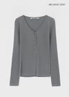 [MADE] Confor Linen Ribbed Knit Cardigan