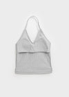 Elsomen Ribbed Halter Tank Top