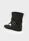 Mibello Buckle Thong Boots