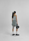 Ultnur Shirred Dot Tank Top