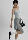 Ultnur Shirred Dot Tank Top
