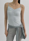 Ultnur Shirred Dot Tank Top