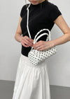 Kingking Dot Enamel Handle Bag