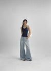 Ultnur Shirred Dot Tank Top