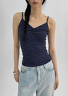 Ultnur Shirred Dot Tank Top