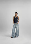 Ultnur Shirred Dot Tank Top