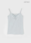 Ultnur Shirred Dot Tank Top