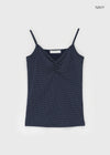 Ultnur Shirred Dot Tank Top