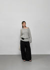 Nofess Boat Neck Loose Fit Summer Knit