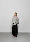 Nofess Boat Neck Loose Fit Summer Knit