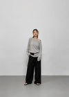 Nofess Boat Neck Loose Fit Summer Knit