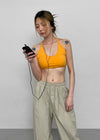 Capury Strap Halter Bra Top