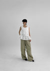 Labung Frill Strap Sleeveless Blouse