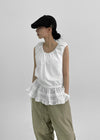 Labung Frill Strap Sleeveless Blouse