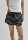 [MADE] Silty Check Banding Short Pants
