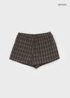 [MADE] Silty Check Banding Short Pants