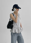 Labung Frill Strap Sleeveless Blouse