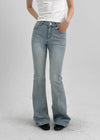 Denkey Washing Incision Boot Cut Denim Pants