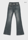 Denkey Washing Incision Boot Cut Denim Pants