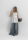 Tikercie Summer Wide Denim Pants