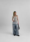 Hems Nylon Mini Tote Bag