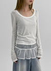 [MADE] Lojan Summer U-Neck Long Sleeve T-shirt