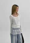 [MADE] Lojan Summer U-Neck Long Sleeve T-shirt
