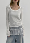 [MADE] Lojan Summer U-Neck Long Sleeve T-shirt