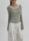 [MADE] Lojan Summer U-Neck Long Sleeve T-shirt