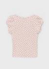 Gelos Pattern Cap Sleeve Short Sleeve T-shirt