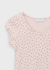 Gelos Pattern Cap Sleeve Short Sleeve T-shirt